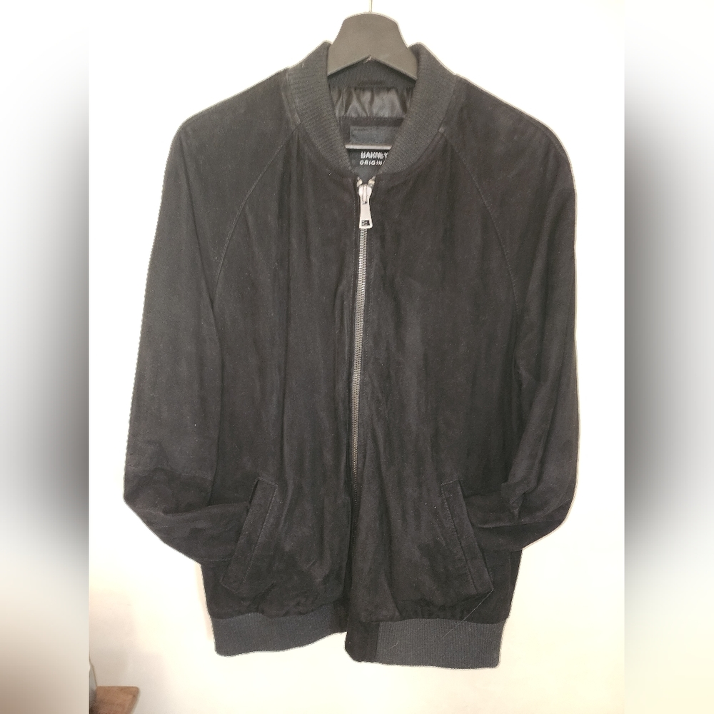 Barney's black suede bomber jacket